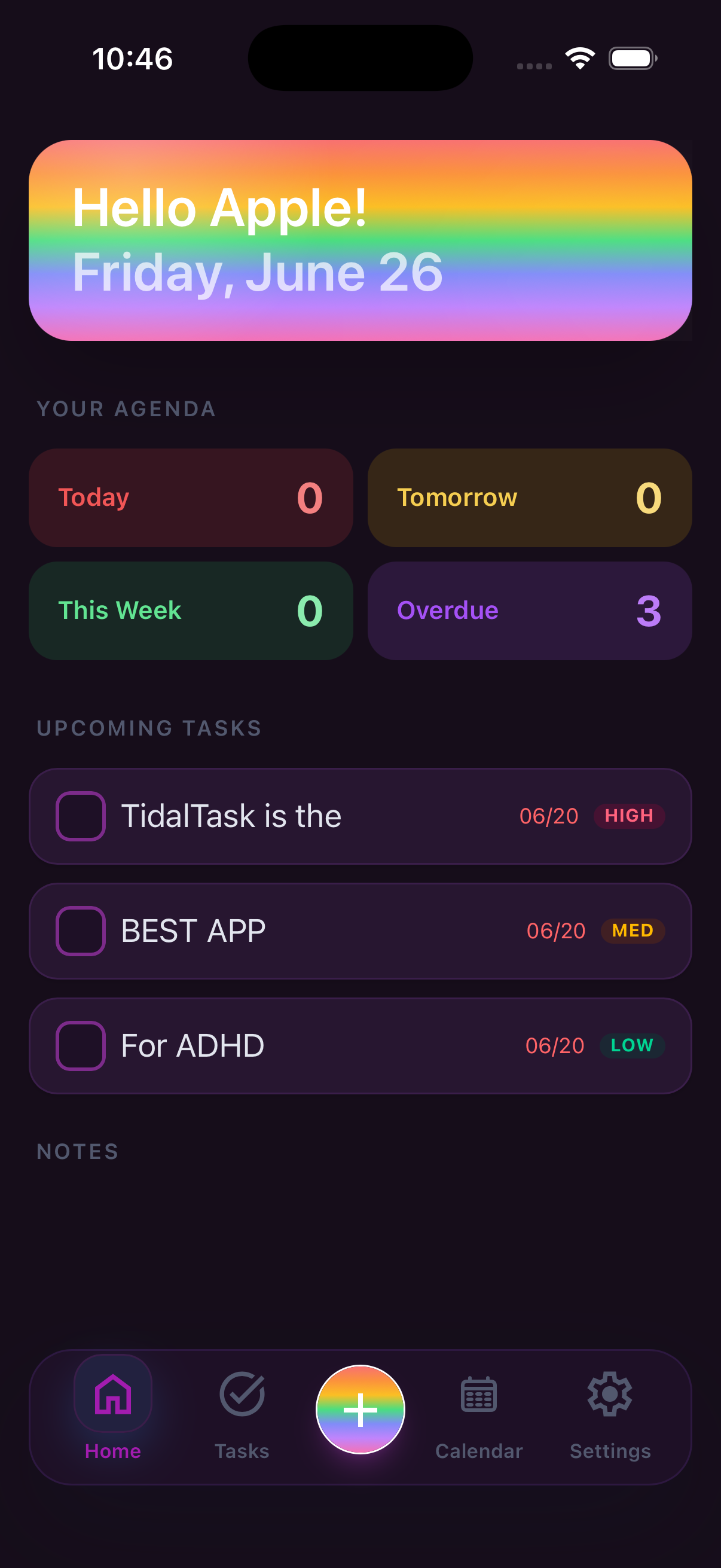 TidalTask app